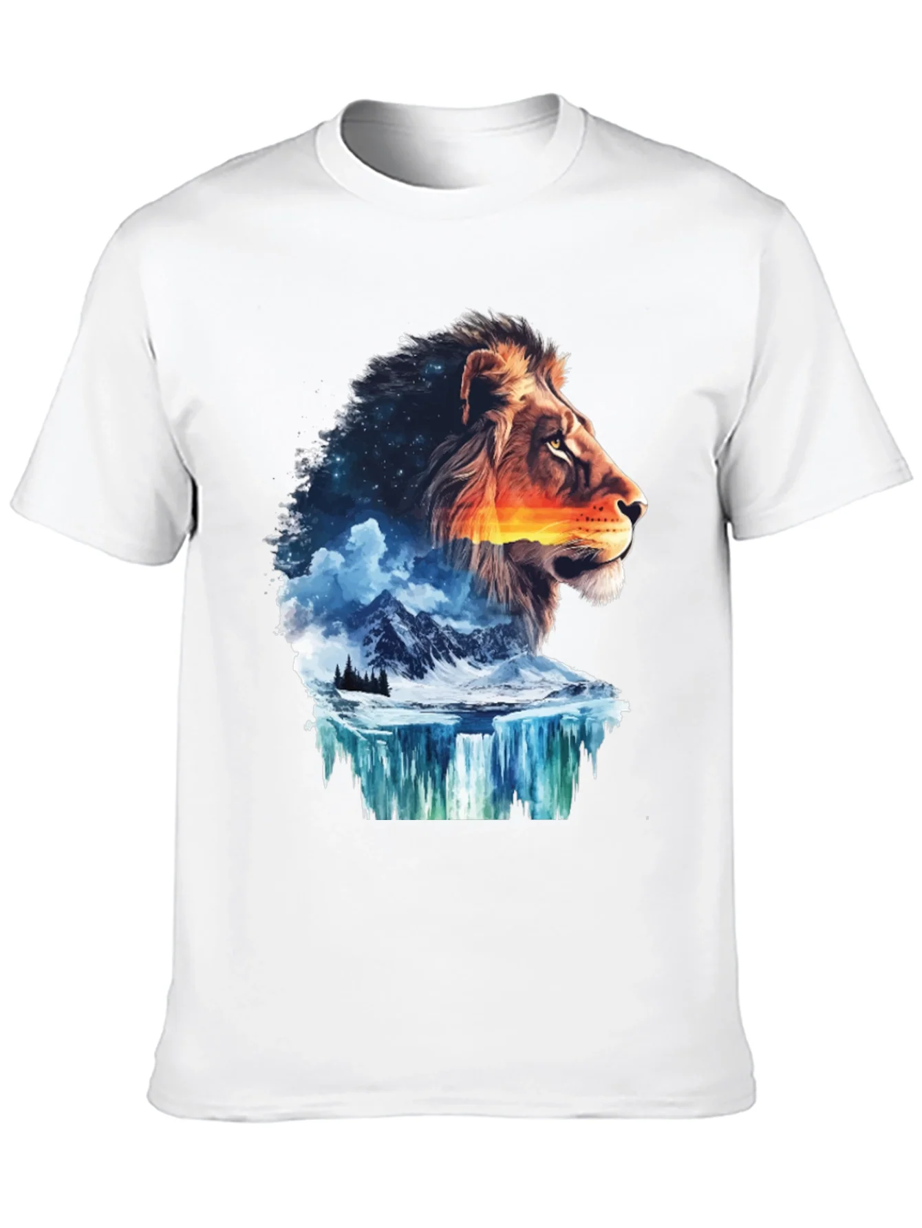 Lion Nature T-Shirt - Mens Graphic Tee