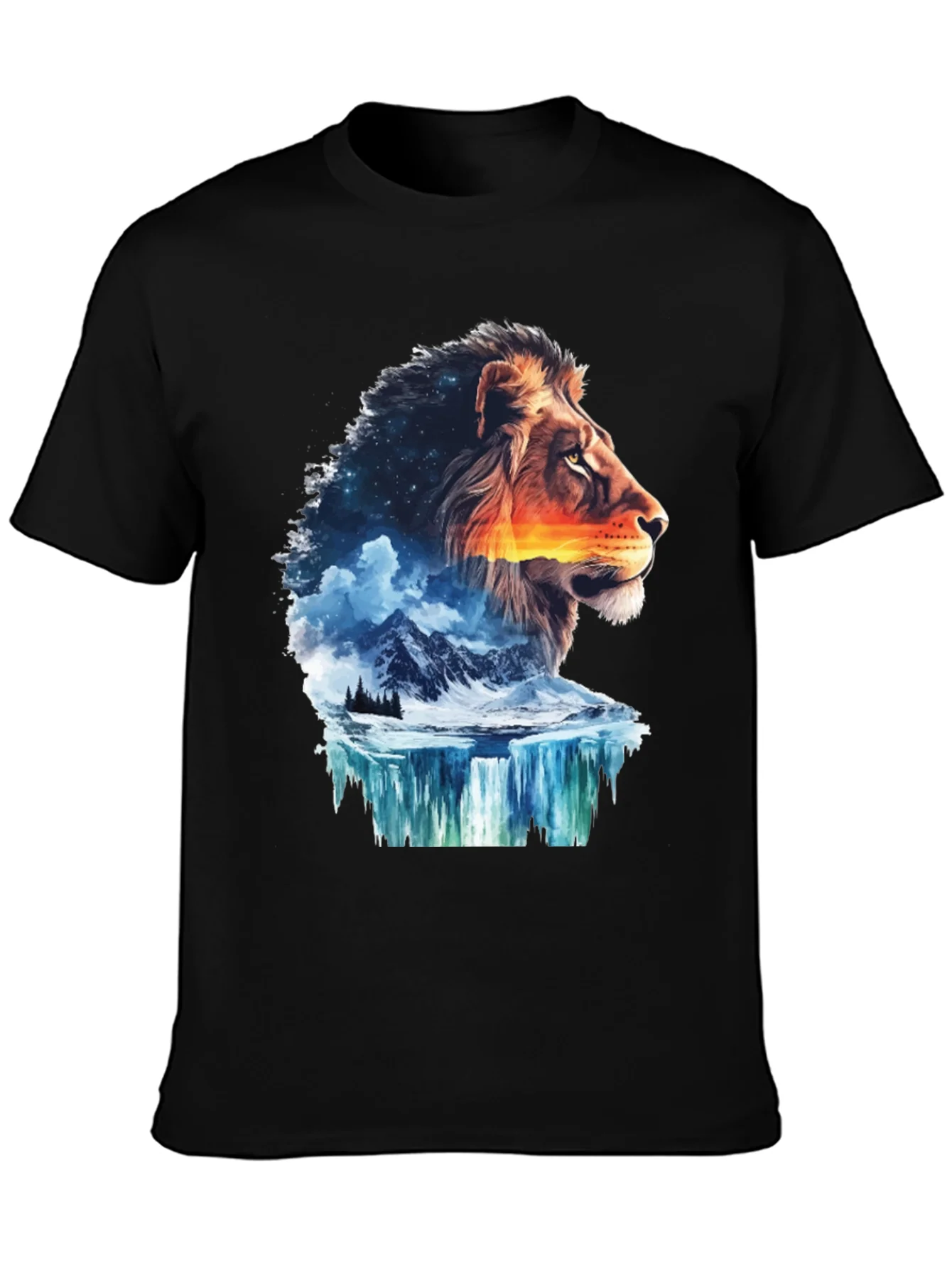 Lion Nature T-Shirt - Mens Graphic Tee