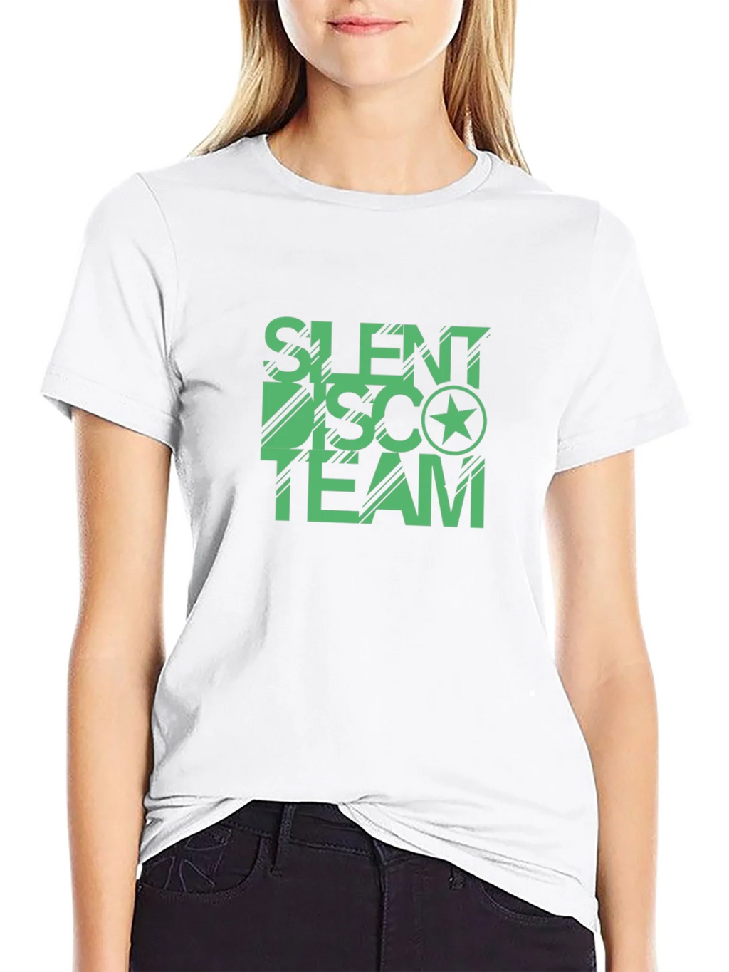 Silent Disco Team Graphic Tee - Black Cotton
