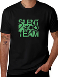 Silent Disco Team Graphic Tee - Black Cotton