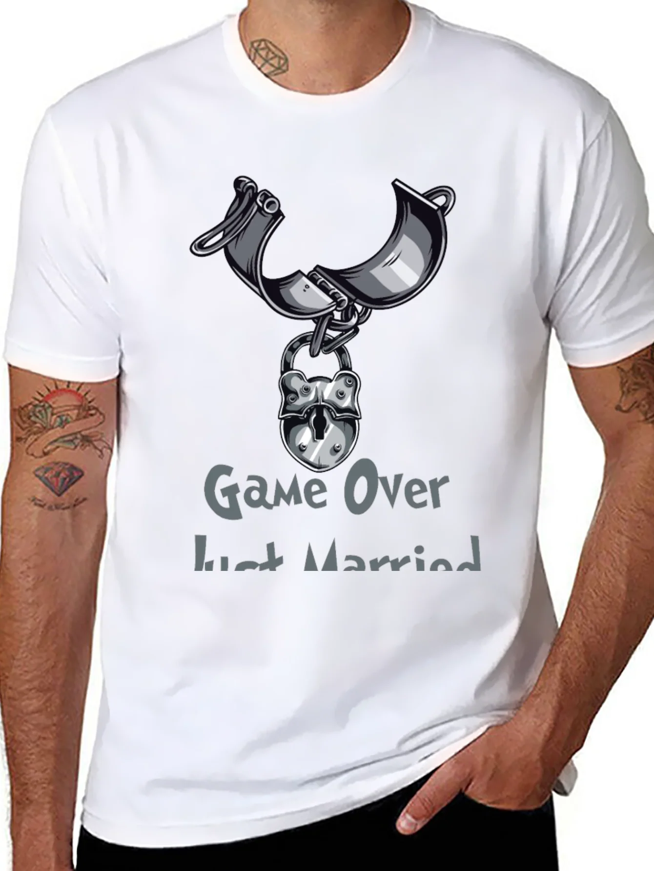 Game Over Just Married Graphic Tee