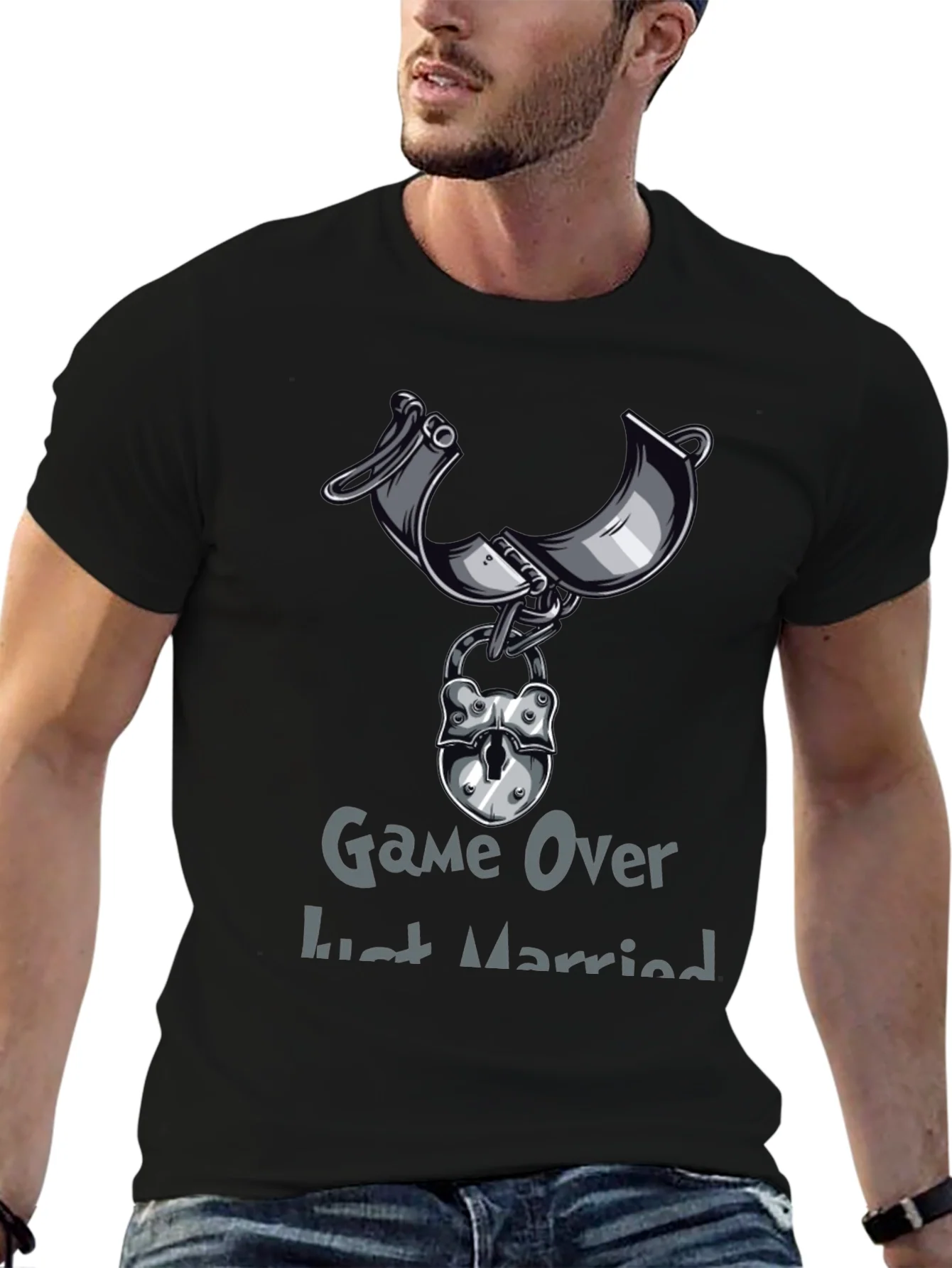 Game Over Just Married Graphic Tee