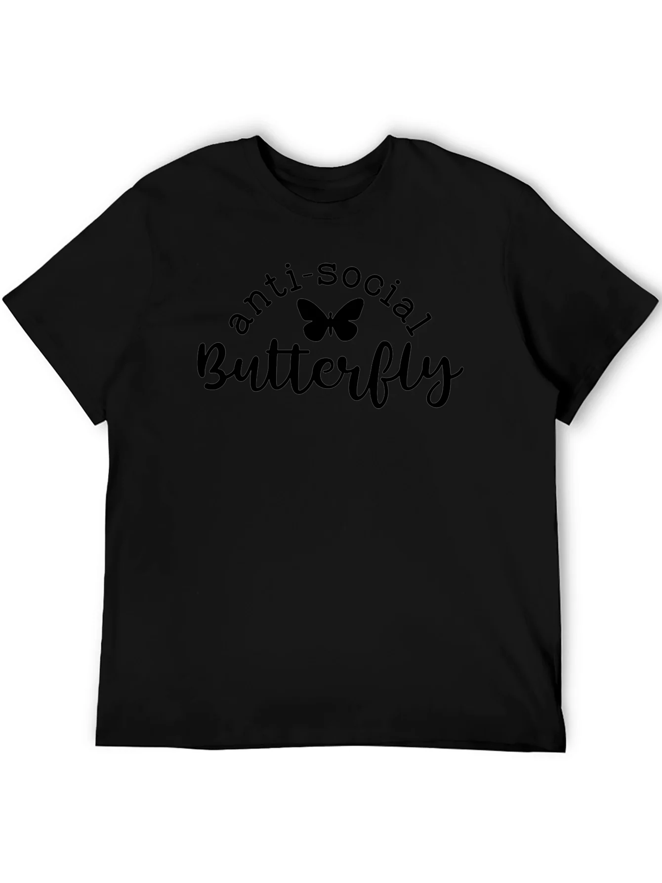 Anti-Social Butterfly Black T-Shirt