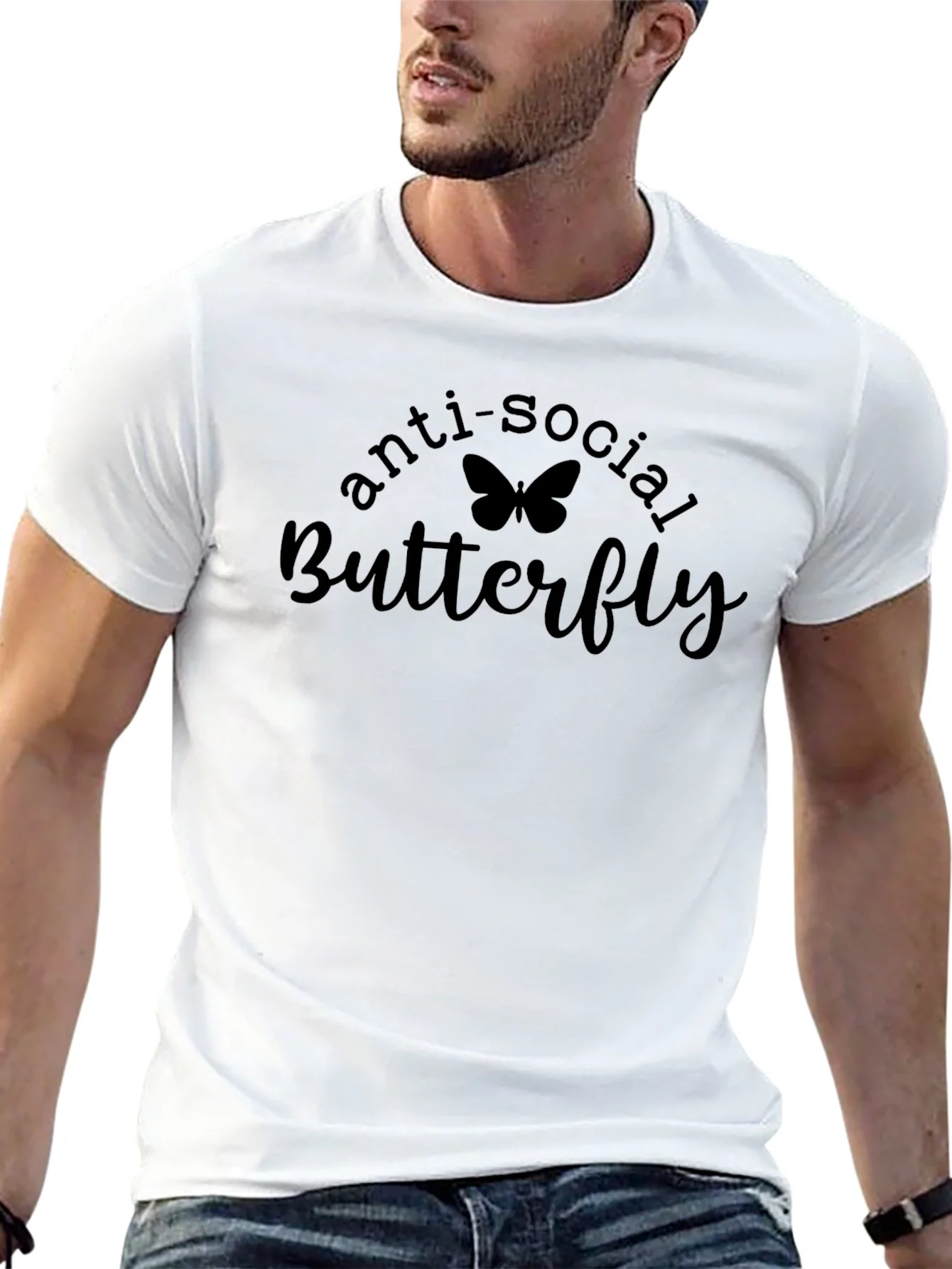 Anti-Social Butterfly Black T-Shirt