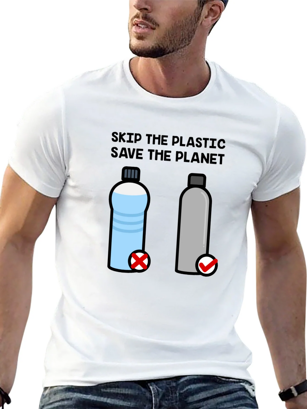 Skip the Plastic Save the Planet Graphic Tee