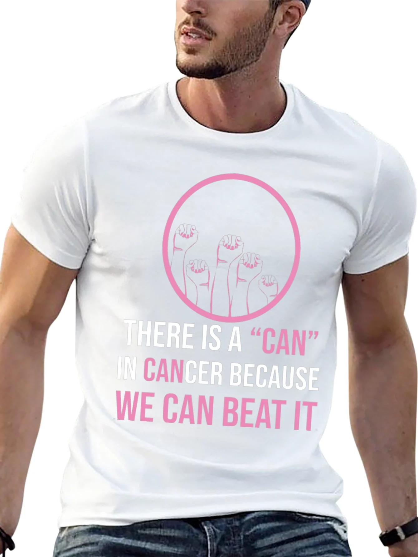 Cancer Awareness T-Shirt - We Can Beat It!