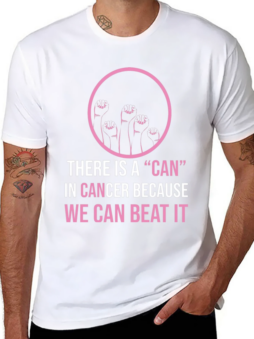 Cancer Awareness T-Shirt - We Can Beat It!