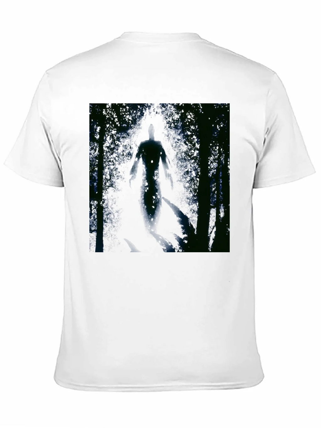 Abstract Forest Graphic Black T-Shirt