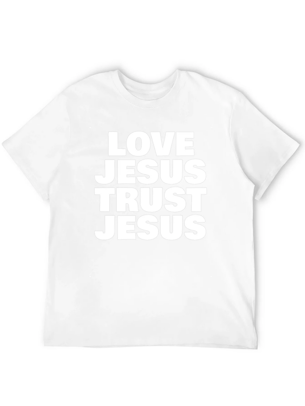 Love Jesus Trust Jesus Black T-Shirt