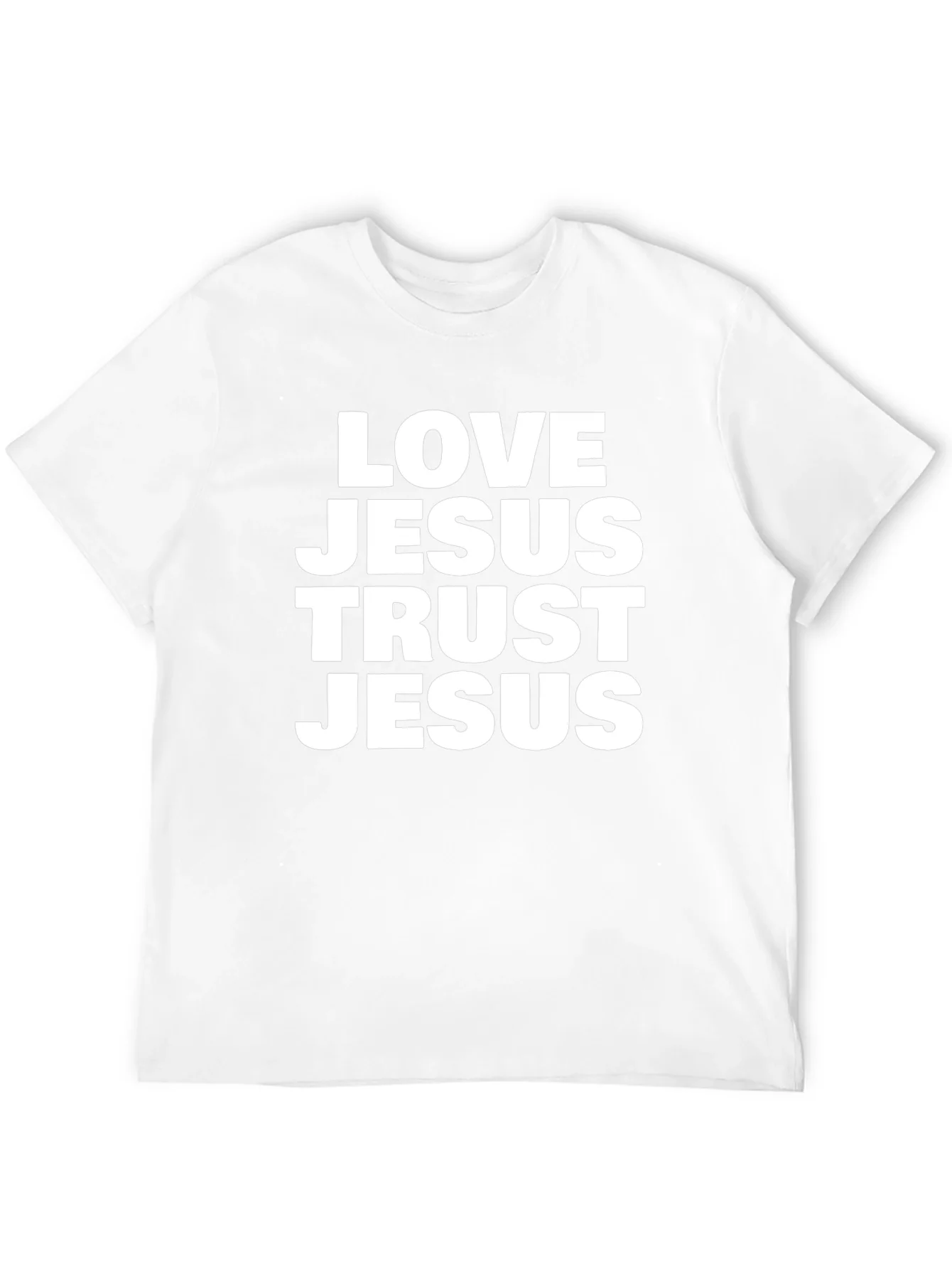 Love Jesus Trust Jesus Black T-Shirt