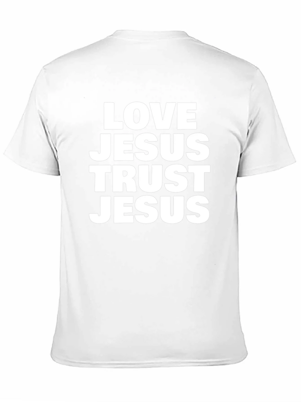 Love Jesus Trust Jesus Black T-Shirt