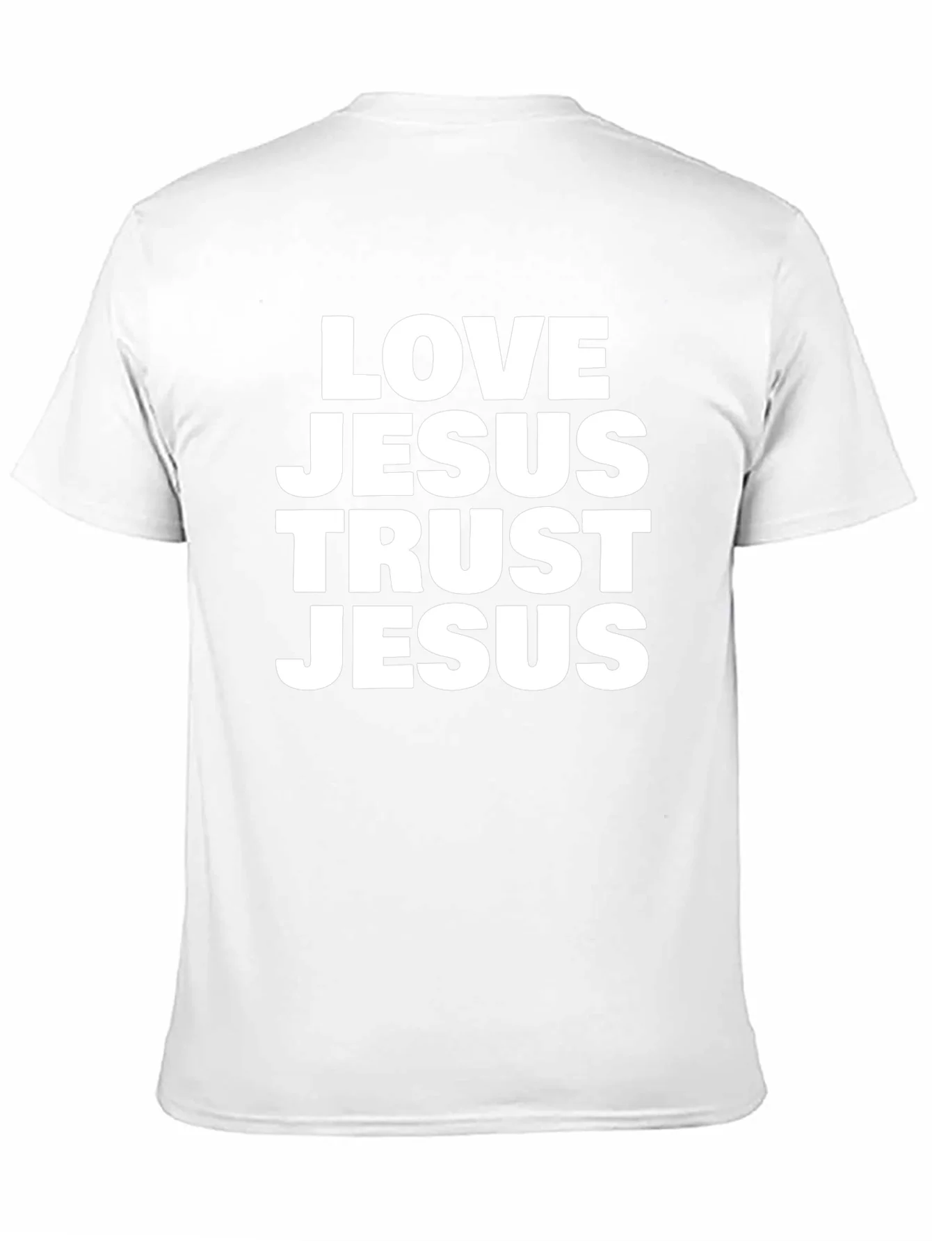 Love Jesus Trust Jesus Black T-Shirt