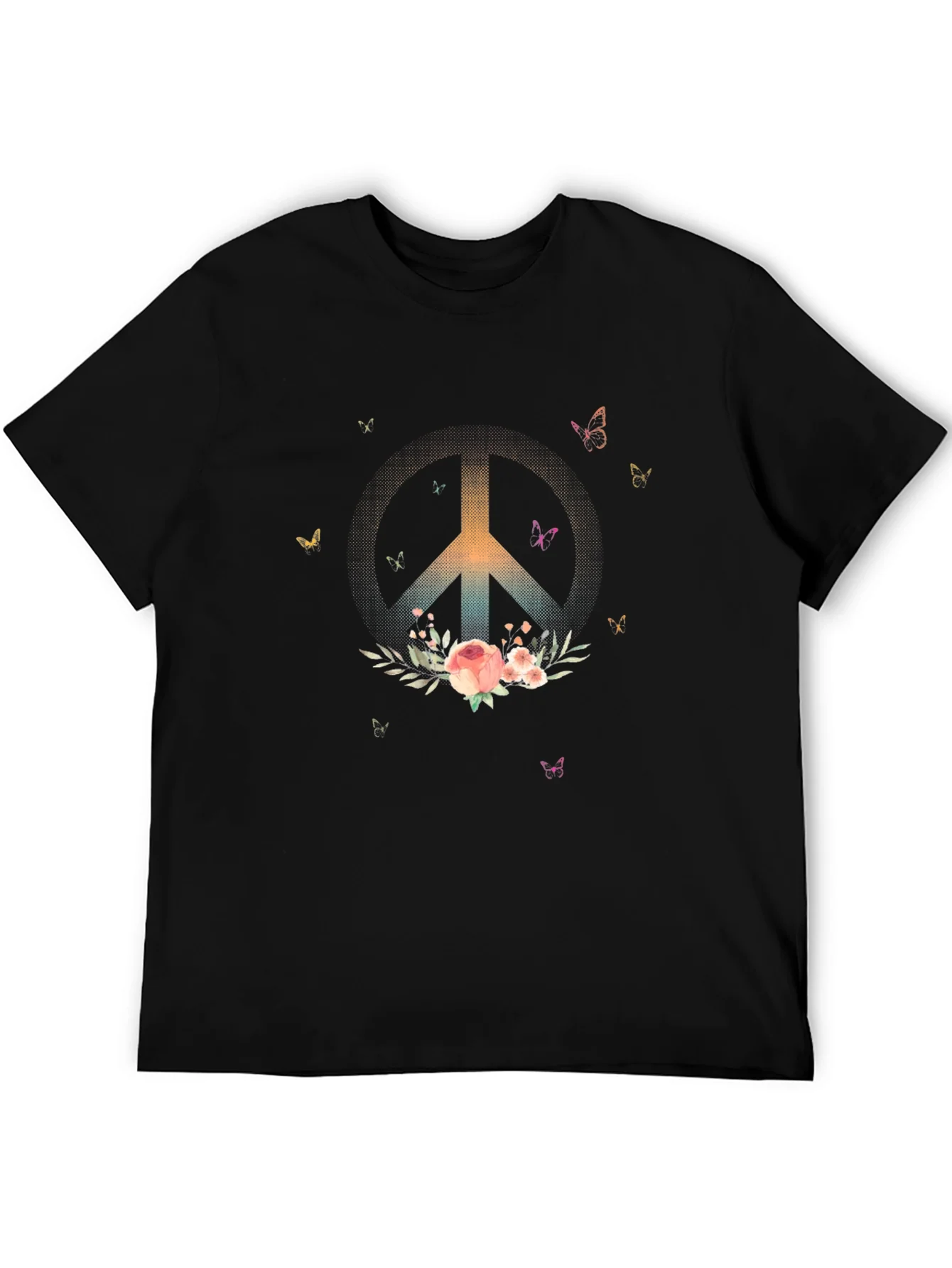 Peace & Flowers Graphic T-Shirt