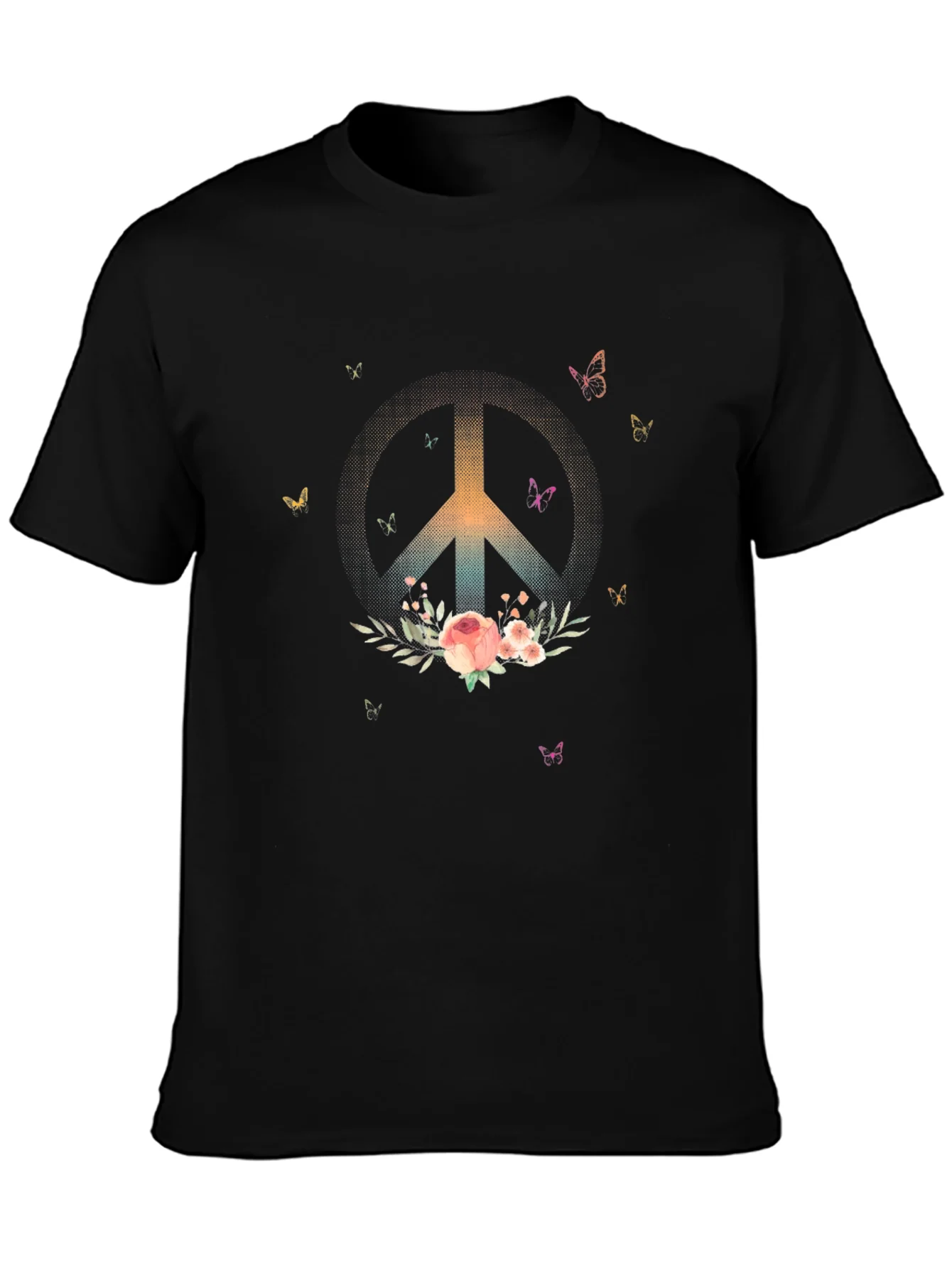 Peace & Flowers Graphic T-Shirt