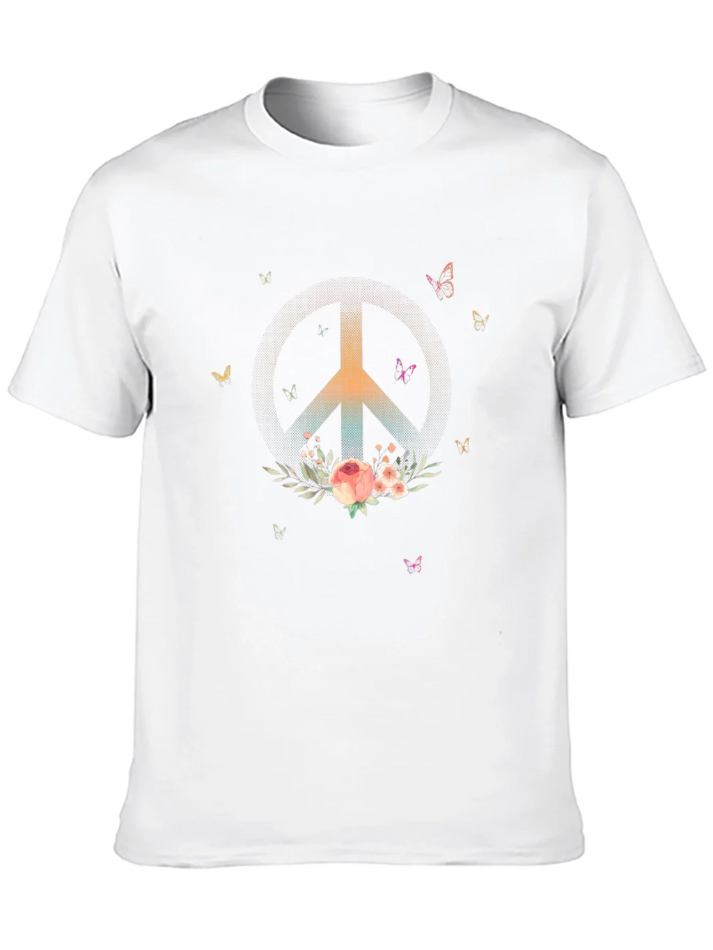 Peace & Flowers Graphic T-Shirt