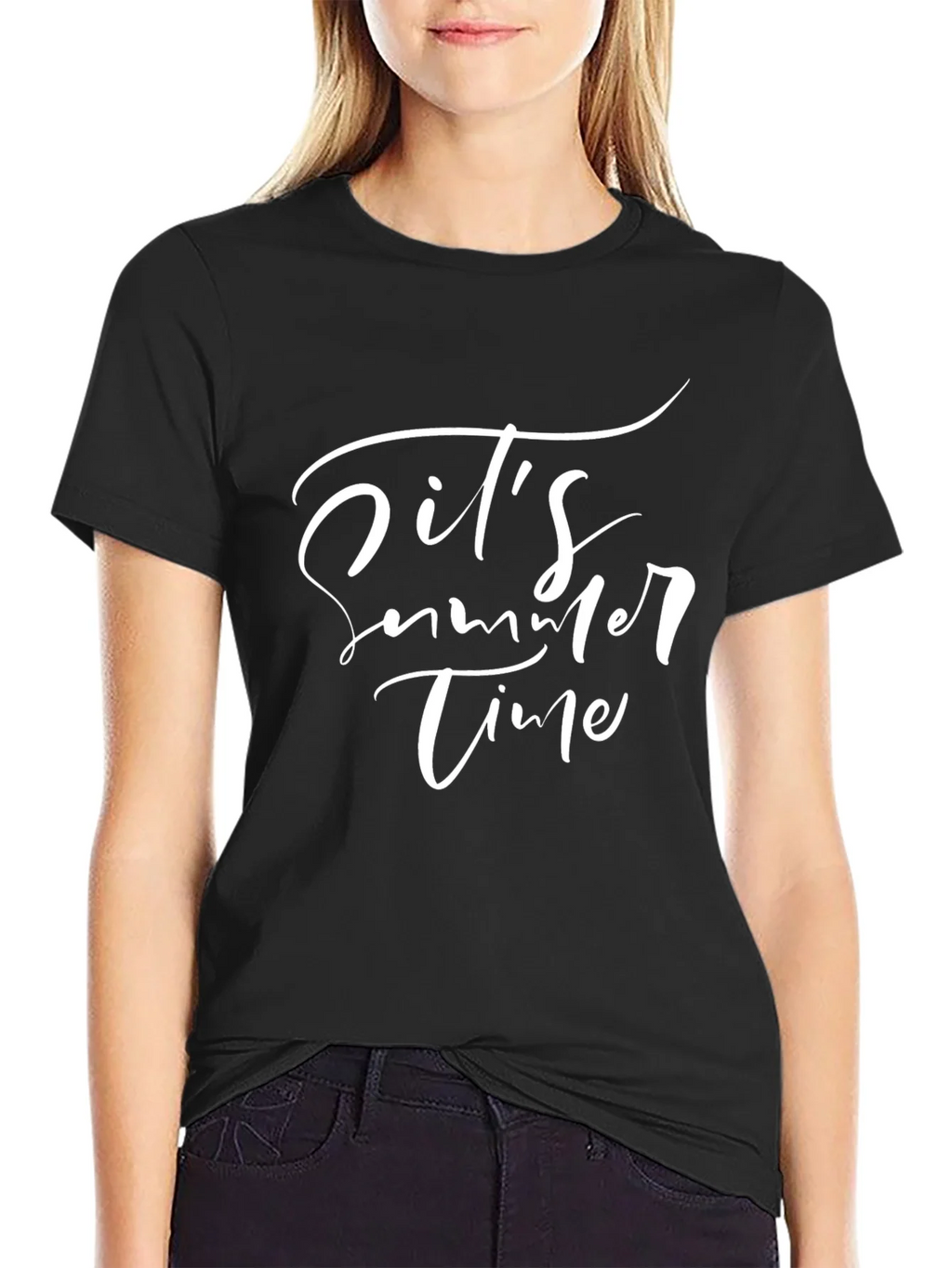 Its Summer Time Black T-Shirt