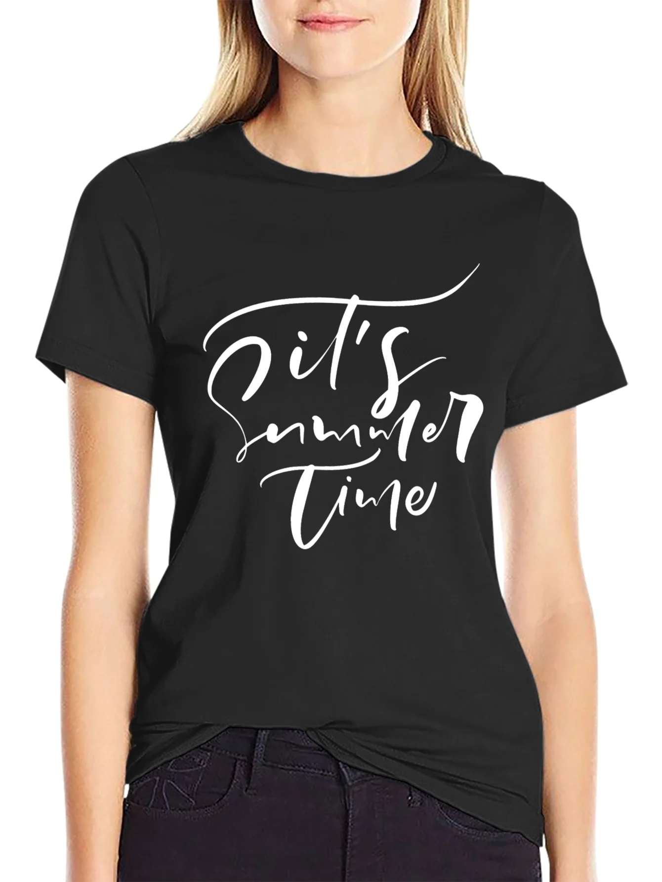 Its Summer Time Black T-Shirt
