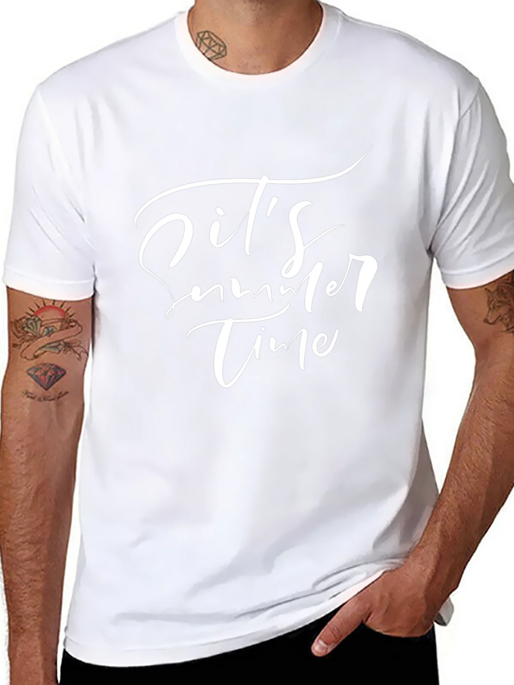 Its Summer Time Black T-Shirt