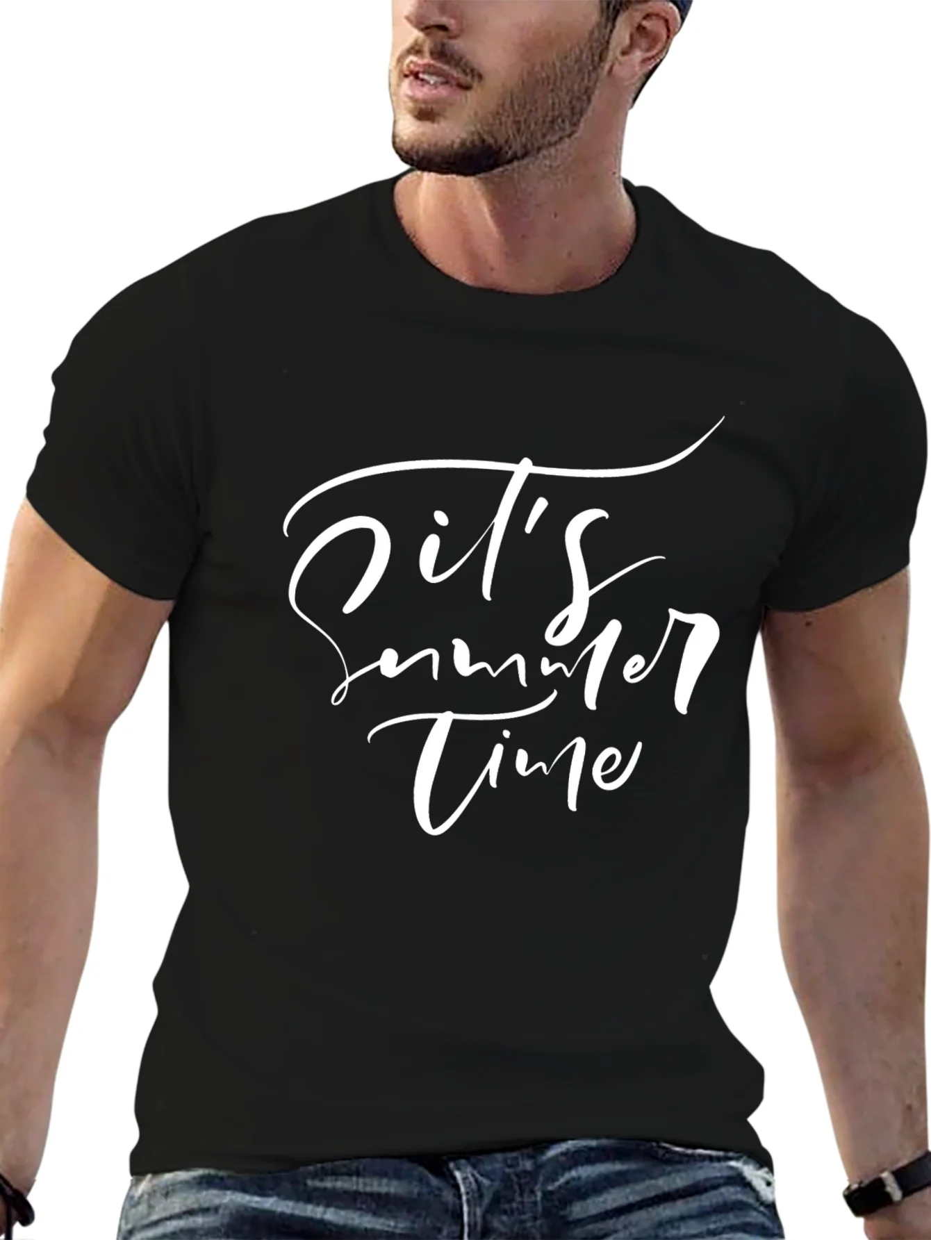 Its Summer Time Black T-Shirt
