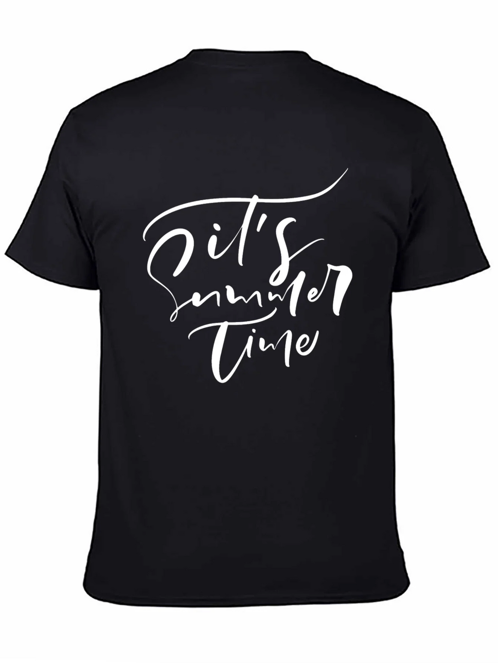 Its Summer Time Black T-Shirt