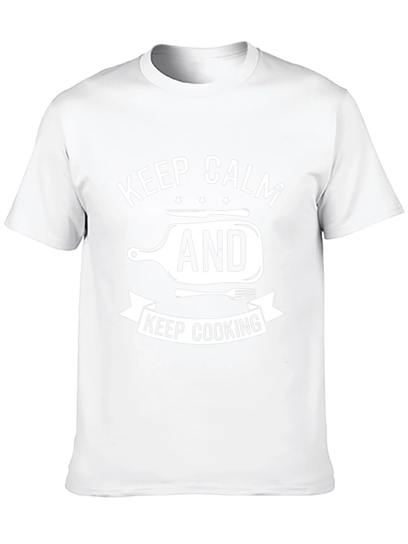 Keep Calm and Keep Cooking T-Shirt - Black