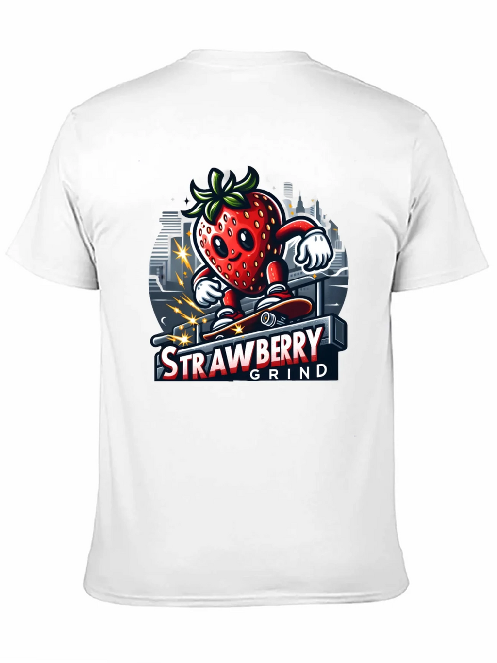 Strawberry Grind T-Shirt - Cool Graphic Tee