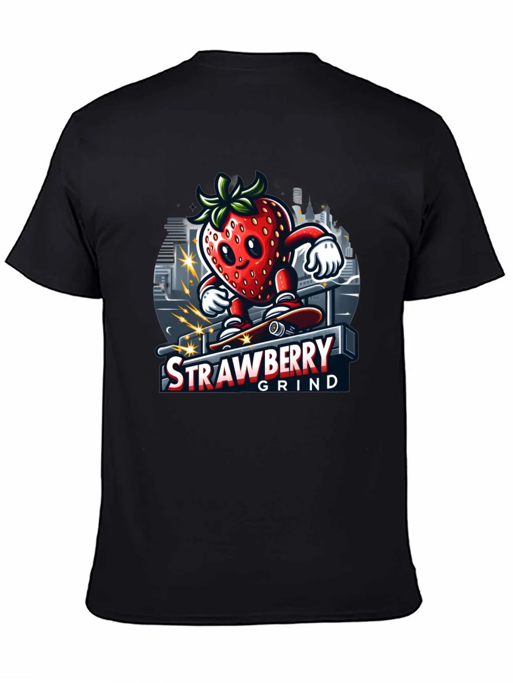 Strawberry Grind T-Shirt - Cool Graphic Tee