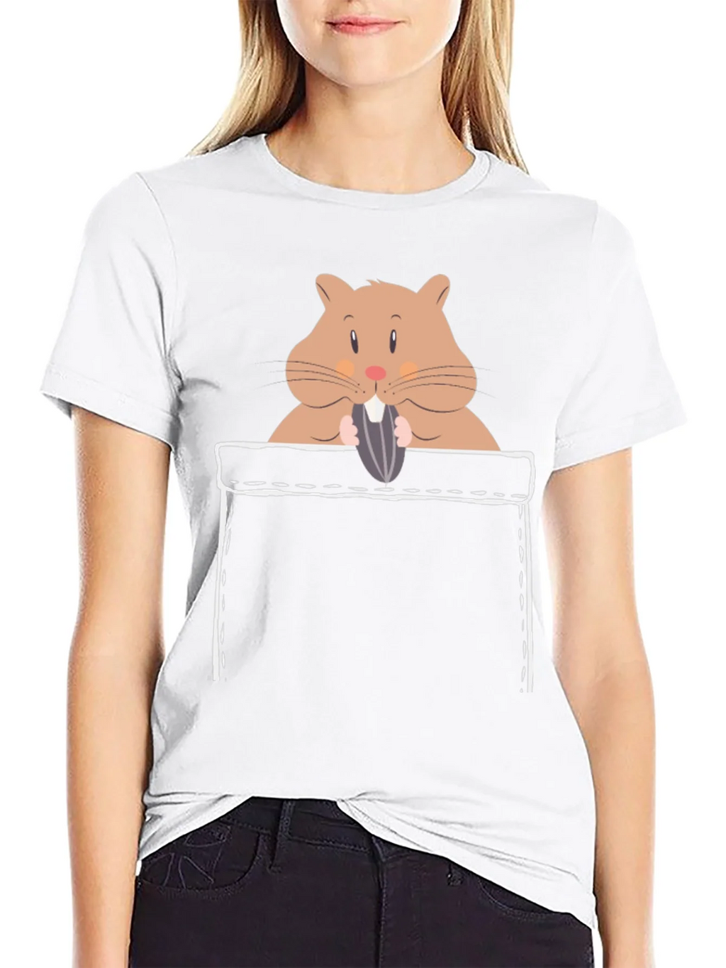 Hamster Pocket Graphic T-Shirt