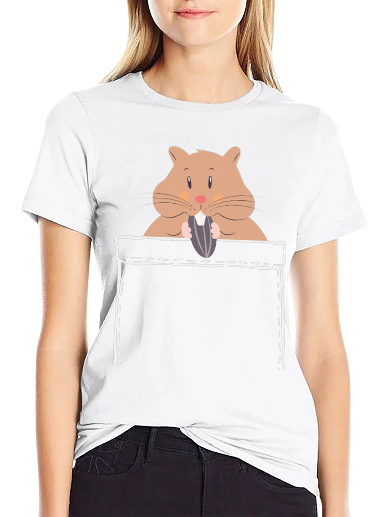 Hamster Pocket Graphic T-Shirt