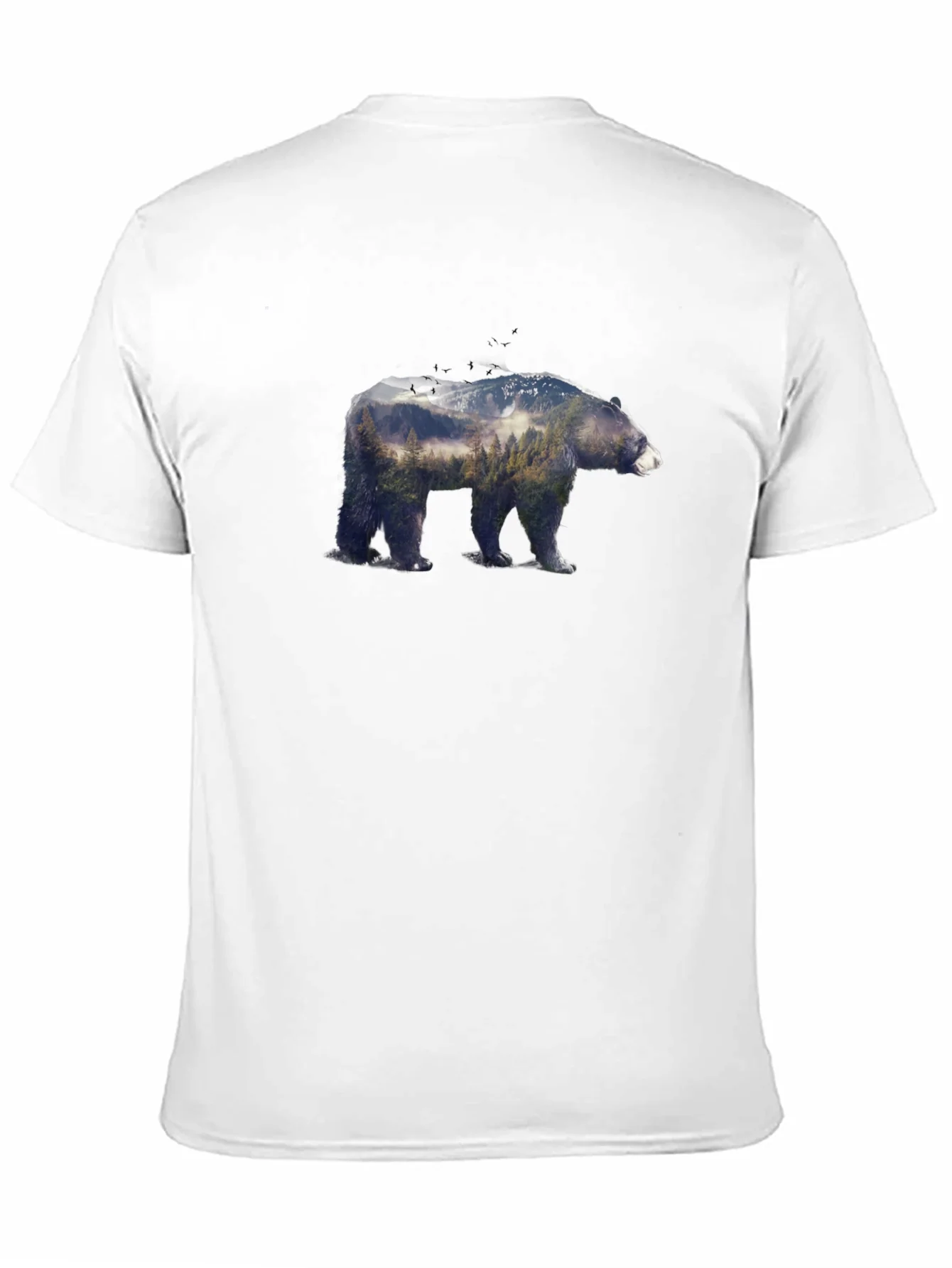 Bear Forest Graphic Tee - Nature Inspired Design