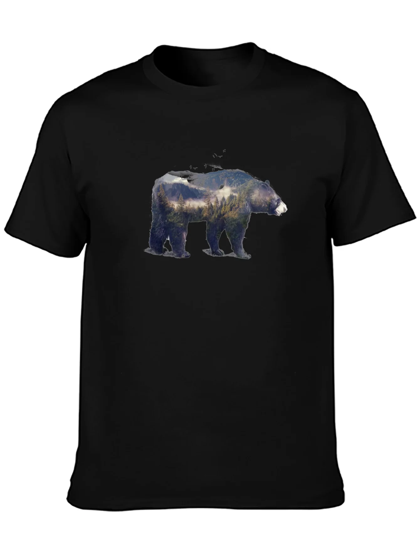 Bear Forest Graphic Tee - Nature Inspired Design