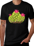 Cactus Graphic Black T-Shirt - Nature Inspired Apparel