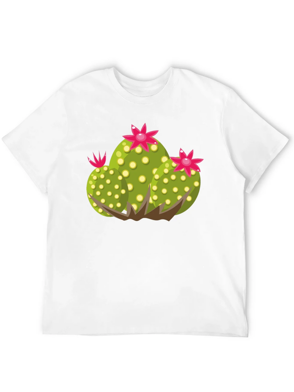 Cactus Graphic Black T-Shirt - Nature Inspired Apparel