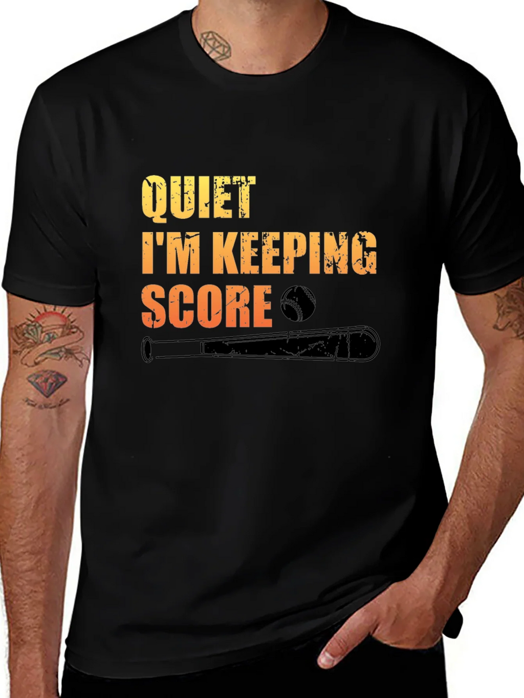 Quiet Im Keeping Score Baseball T-Shirt