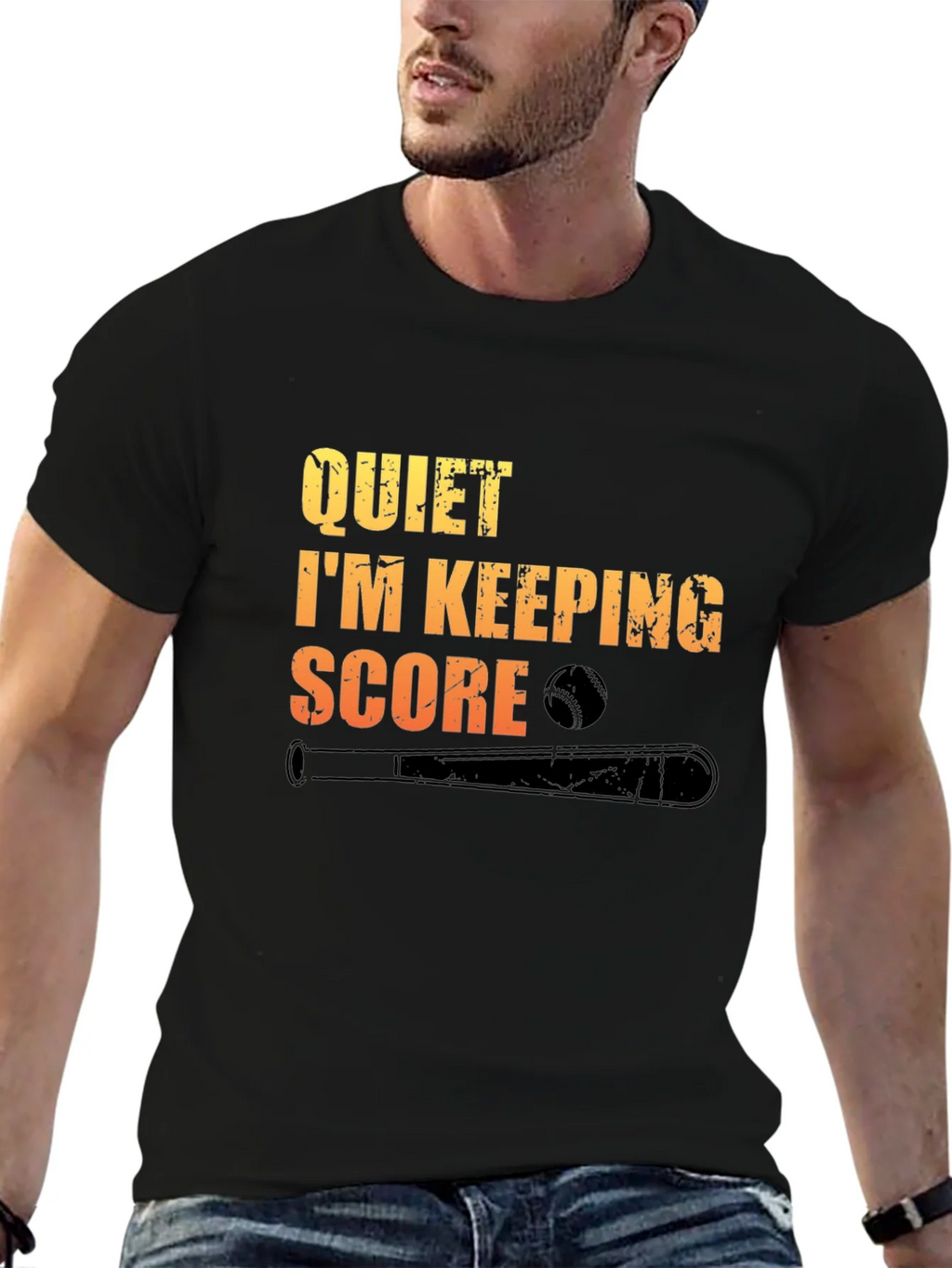 Quiet Im Keeping Score Baseball T-Shirt