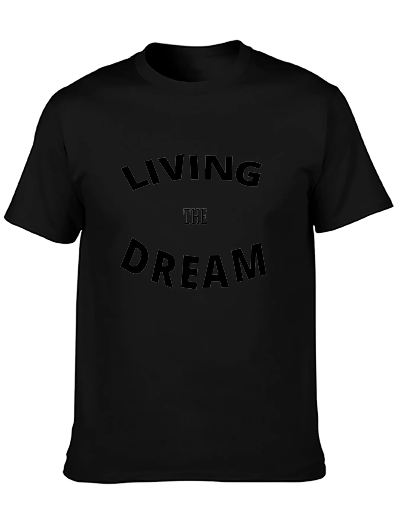 Living the Dream Black Graphic Tee