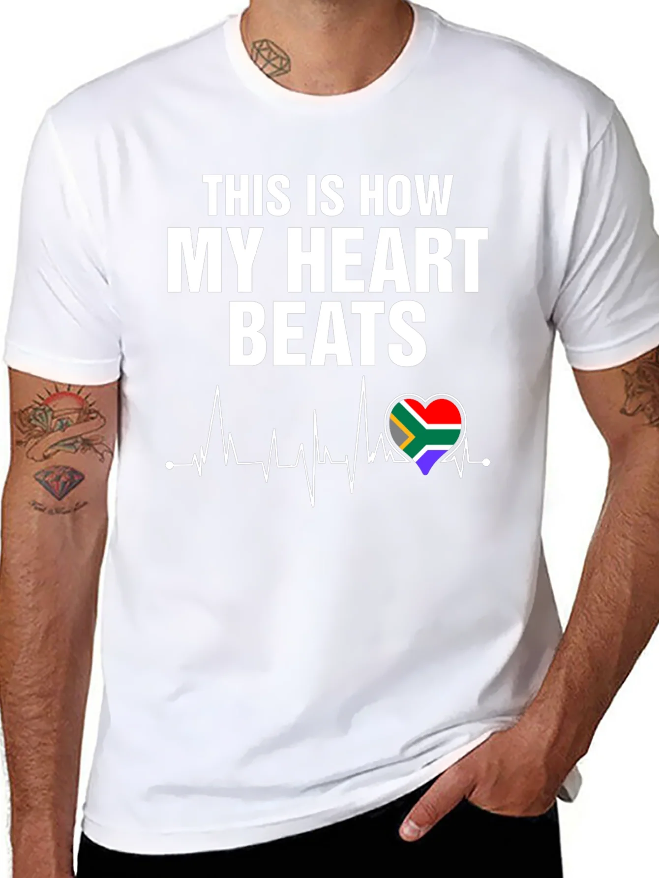 South Africa Heartbeat T-Shirt - Show Your Love!