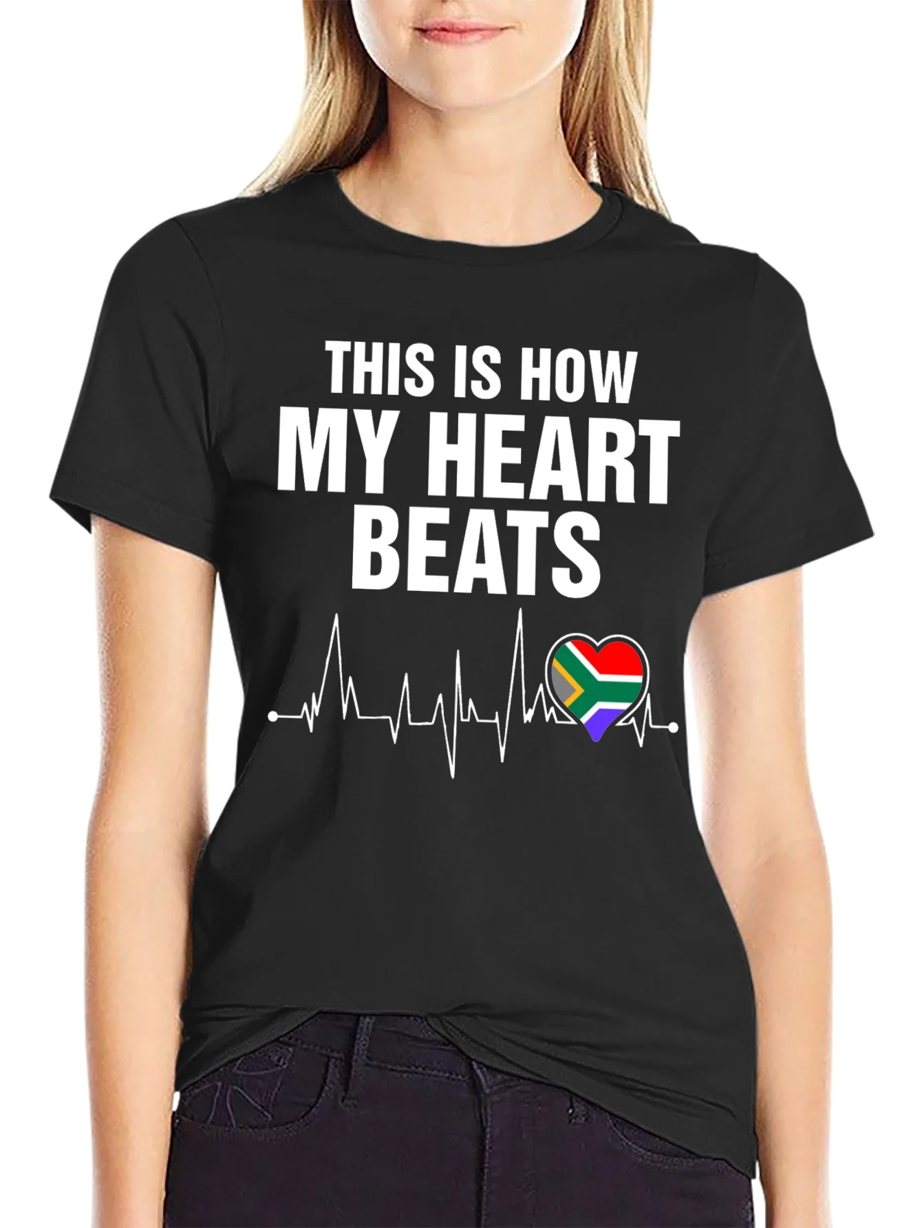 South Africa Heartbeat T-Shirt - Show Your Love!