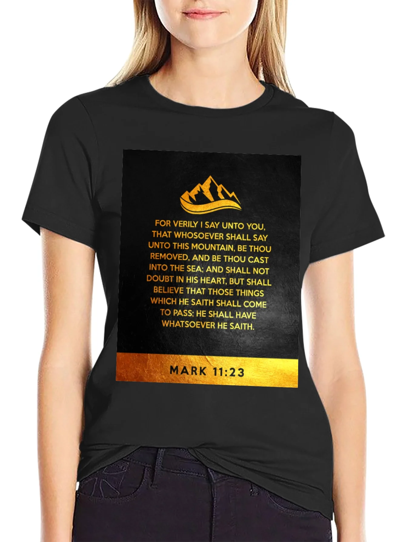 Faith-Inspired Mark 11:23 T-Shirt