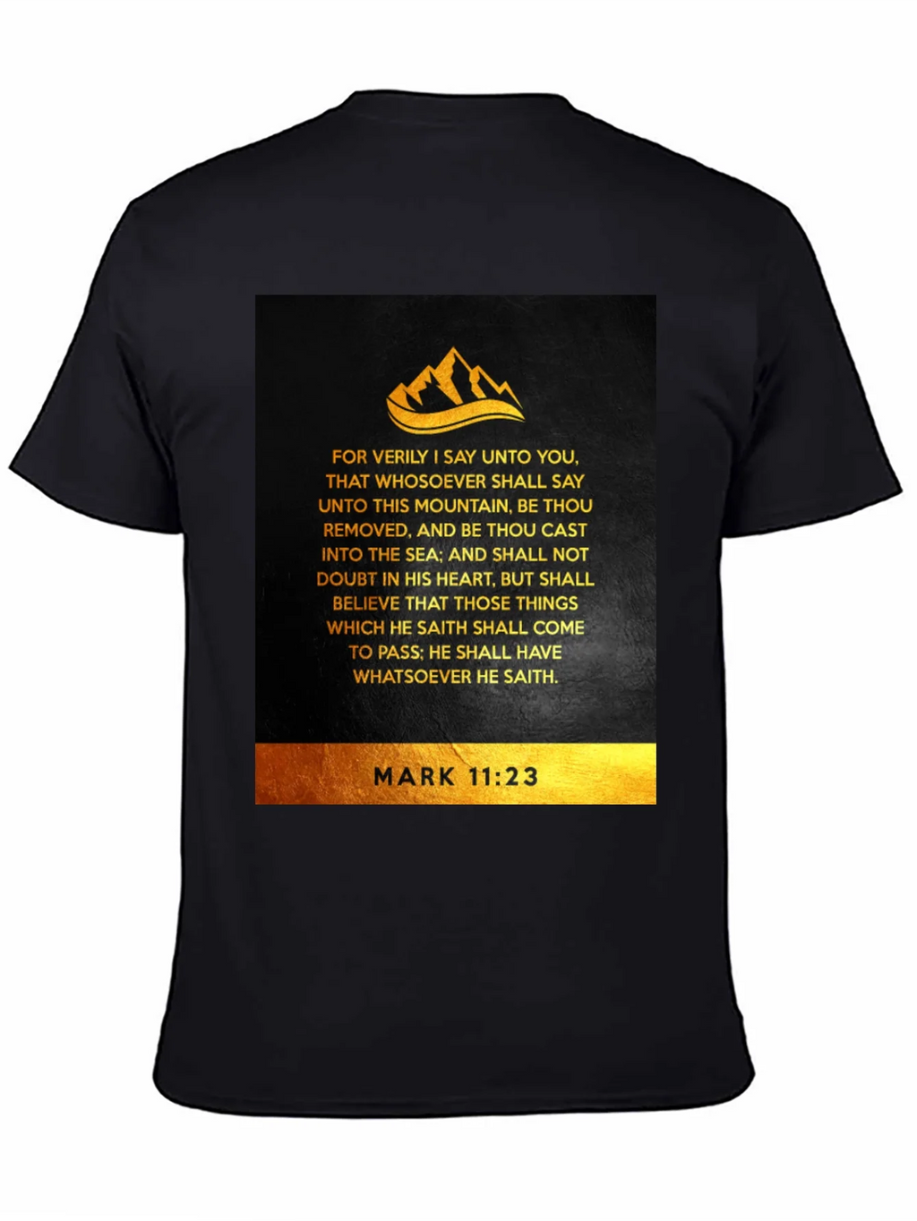 Faith-Inspired Mark 11:23 T-Shirt