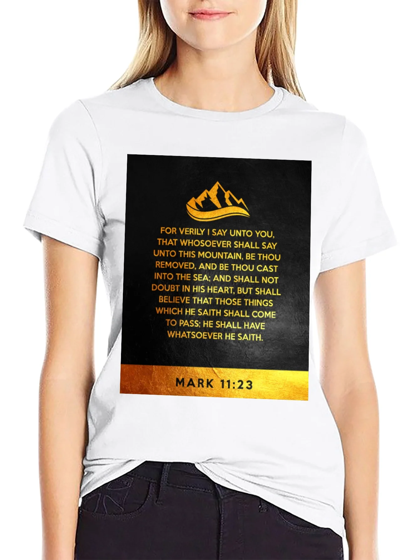 Faith-Inspired Mark 11:23 T-Shirt