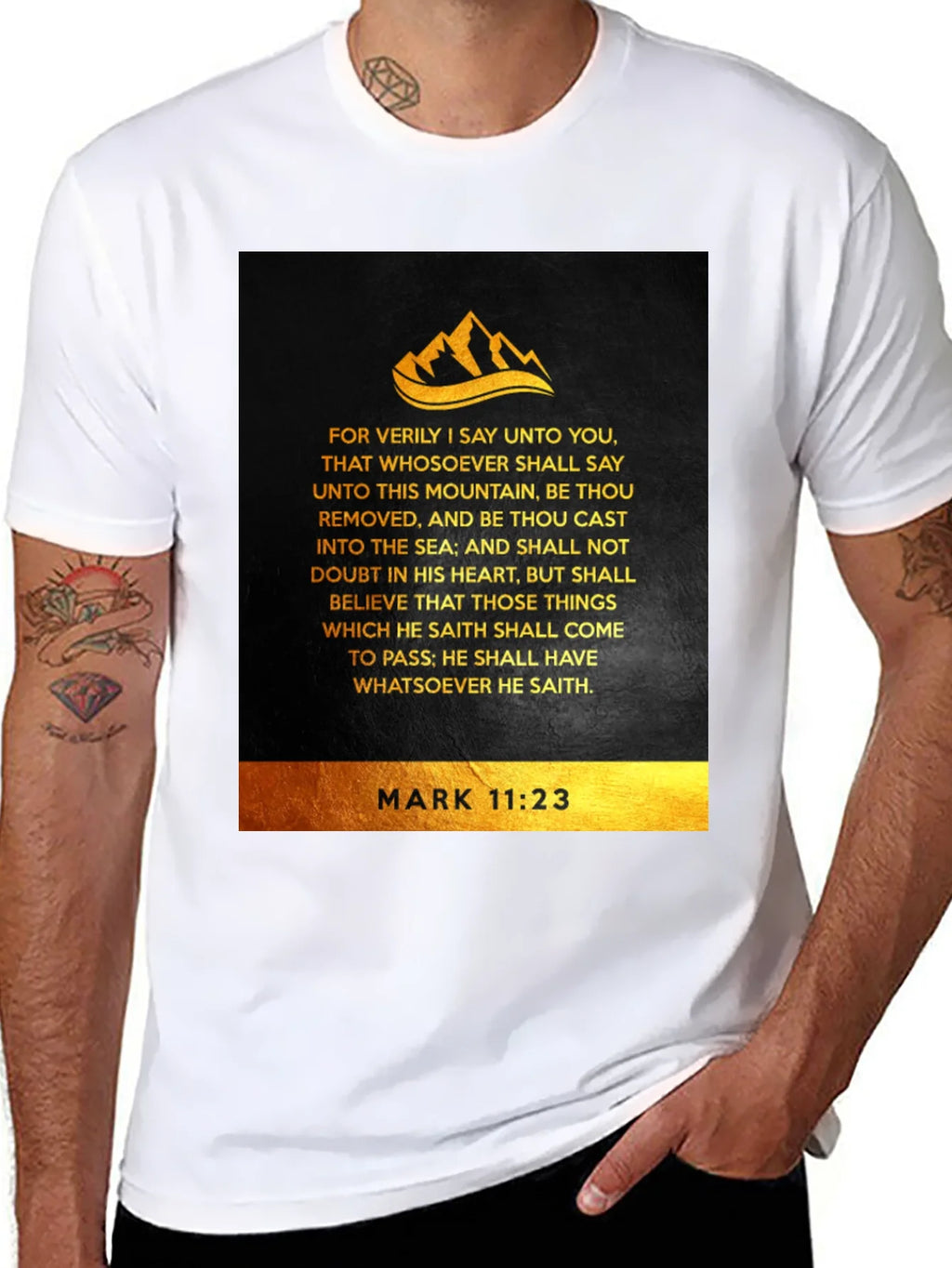 Faith-Inspired Mark 11:23 T-Shirt