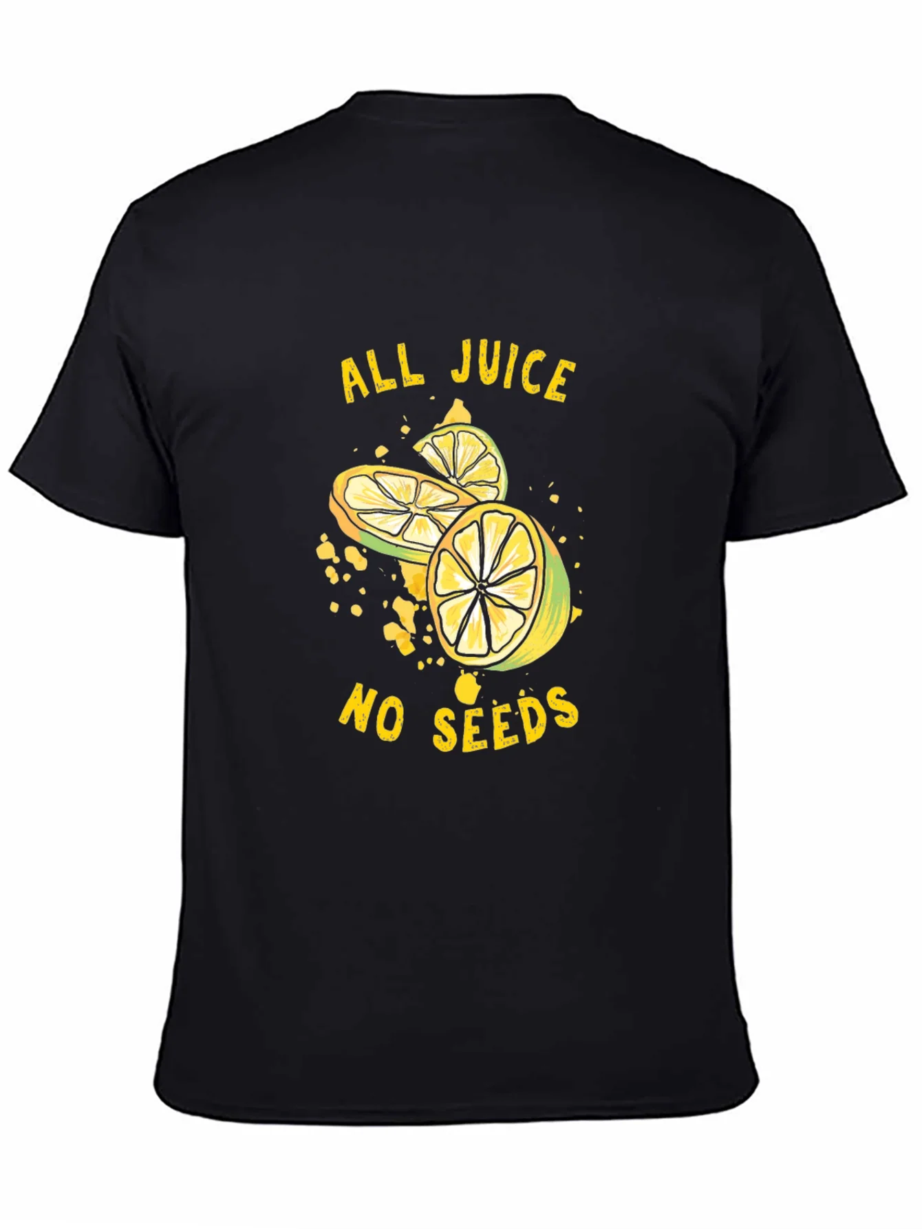 All Juice No Seeds Graphic Tee - Black
