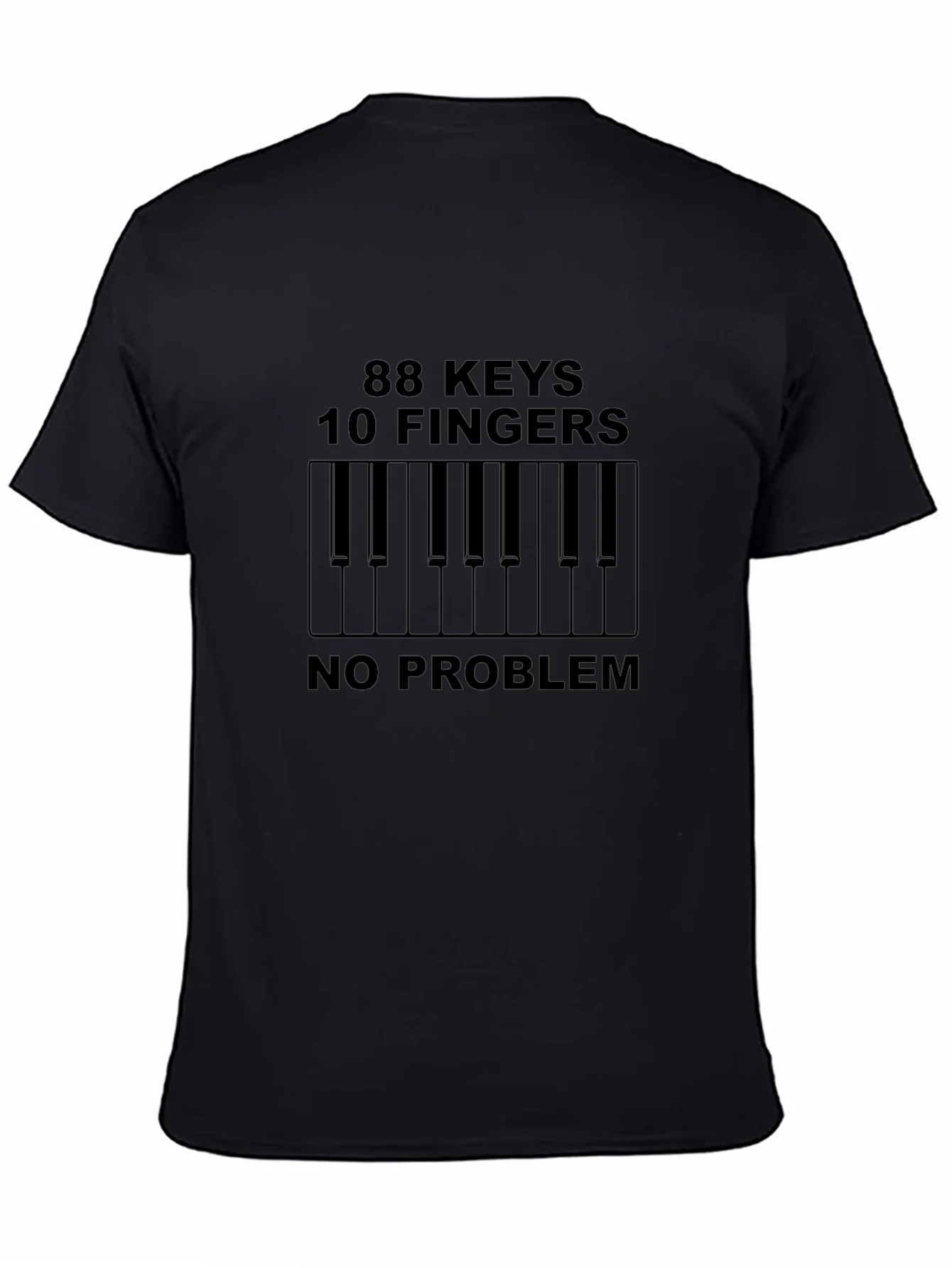88 Keys 10 Fingers No Problem Black Tee