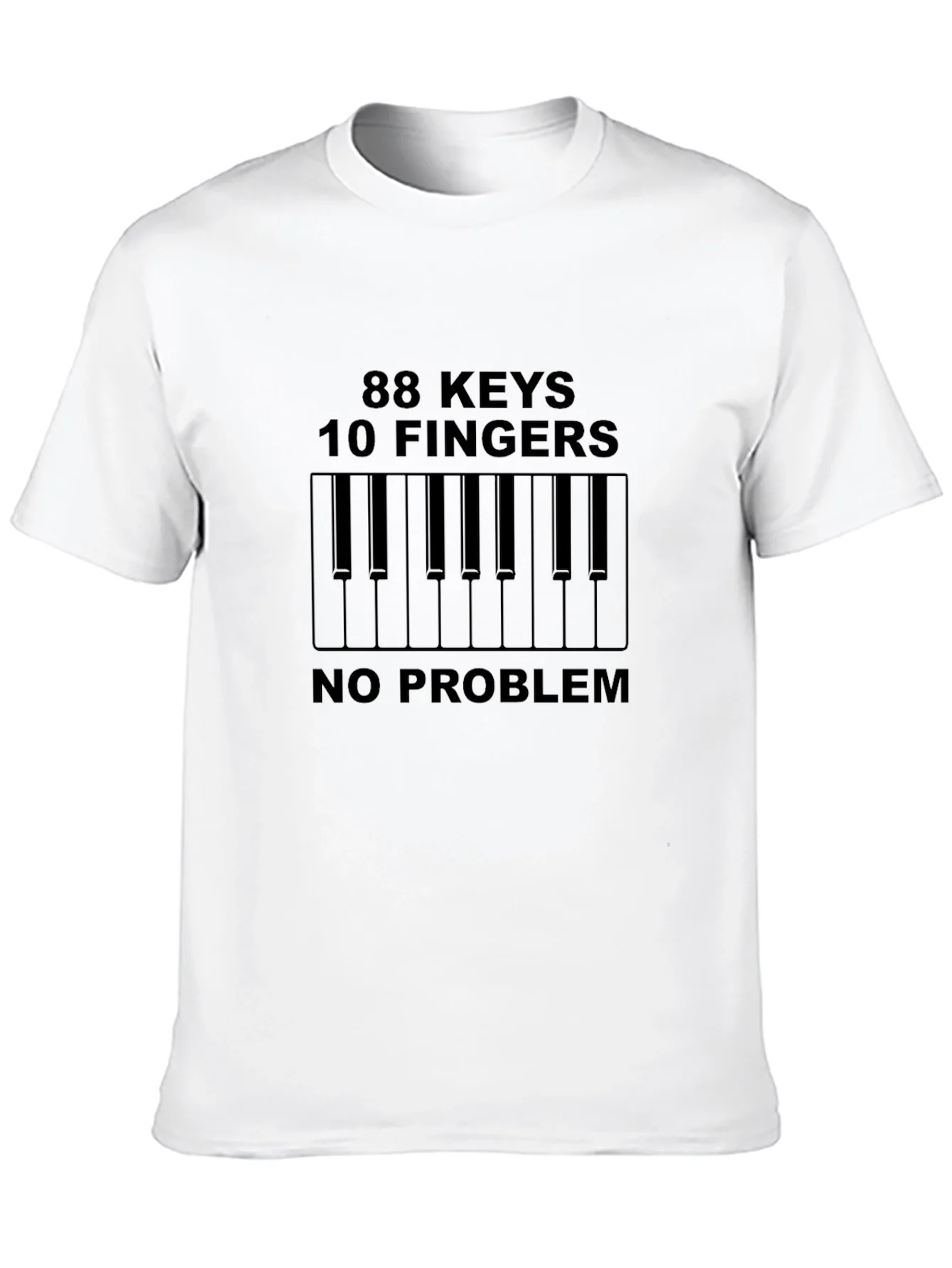88 Keys 10 Fingers No Problem Black Tee