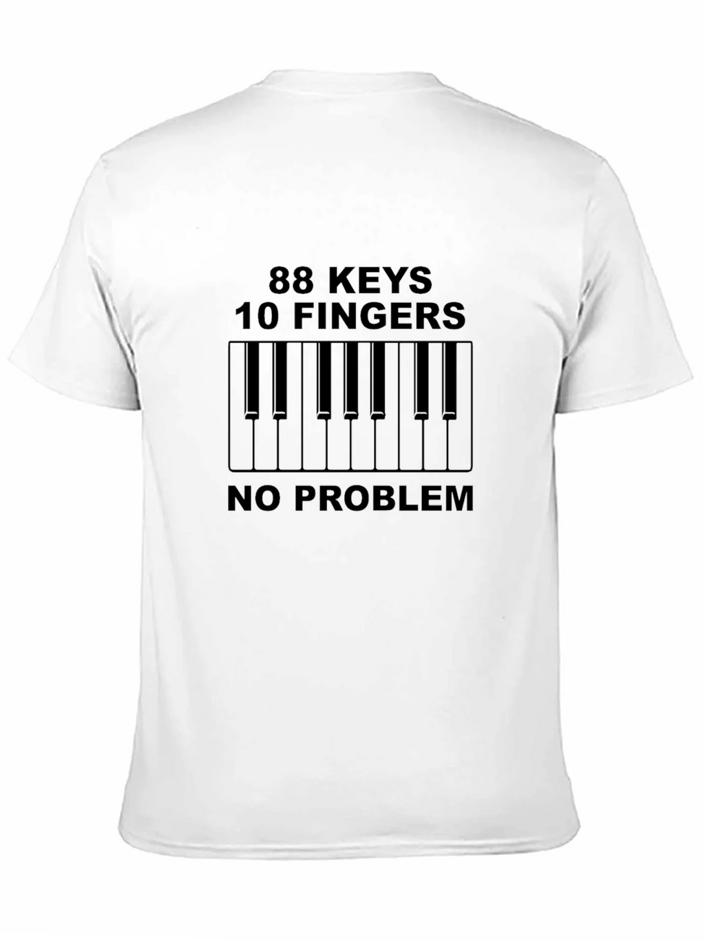 88 Keys 10 Fingers No Problem Black Tee