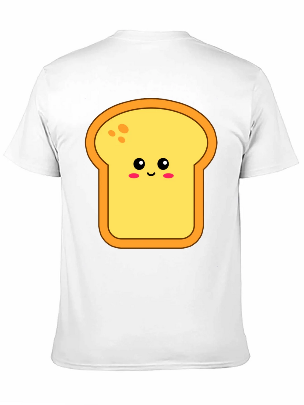 Cute Toast Graphic Tee - Black Cotton Shirt
