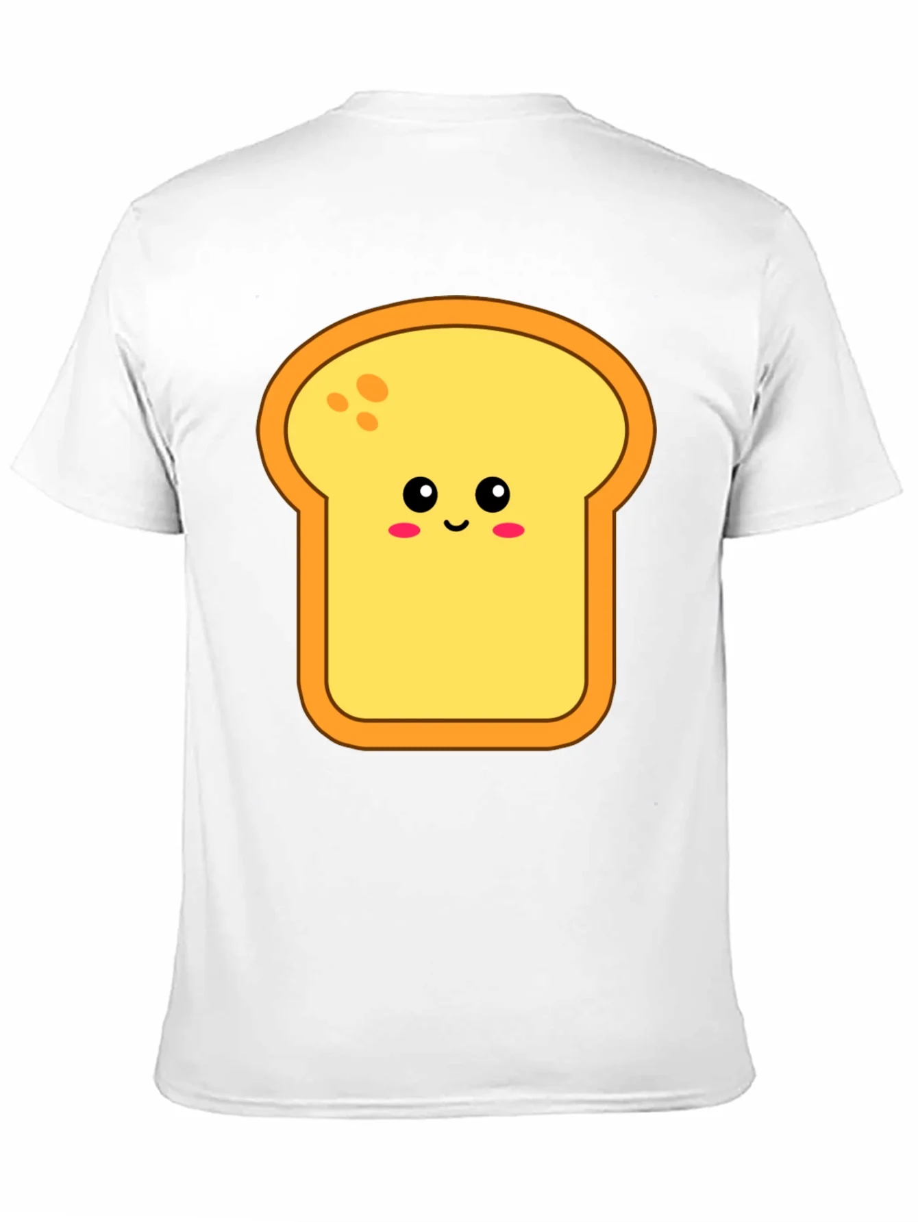 Cute Toast Graphic Tee - Black Cotton Shirt