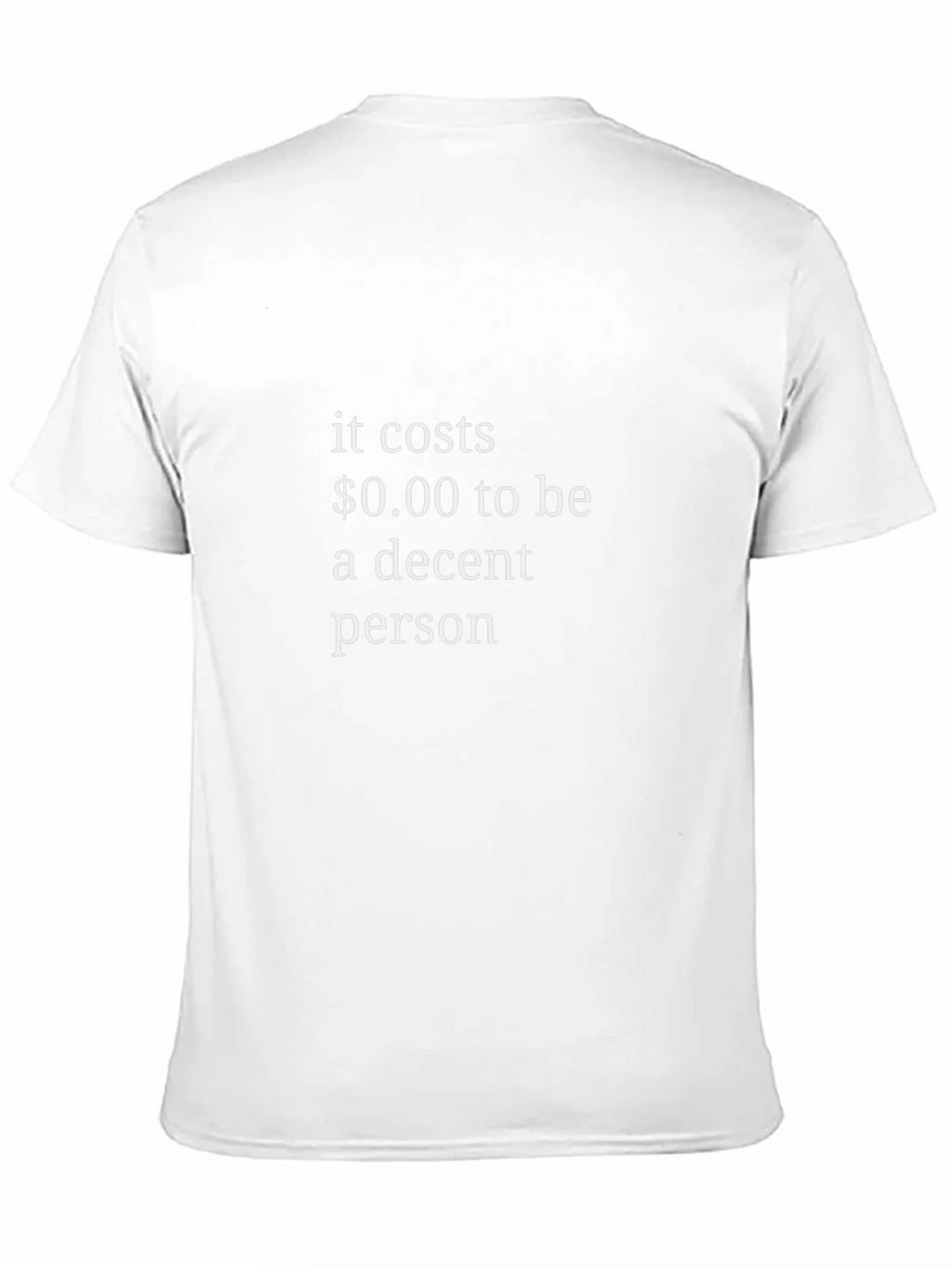 Decent Person T-Shirt - Black Crew Neck