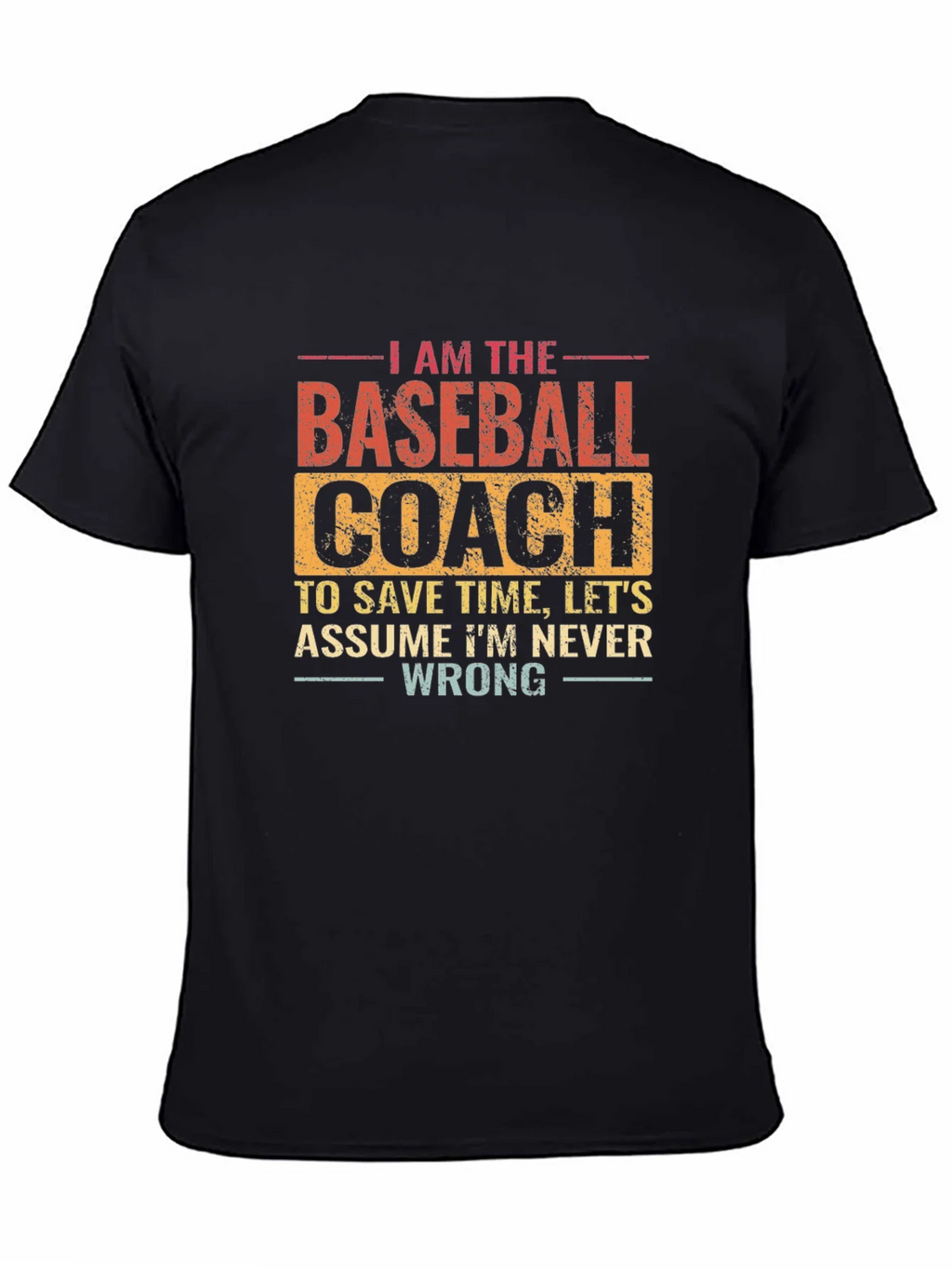 Baseball Coach T-Shirt: Funny Slogan Tee